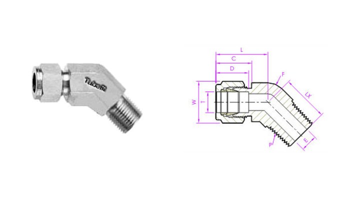 Elbow bsp threaded