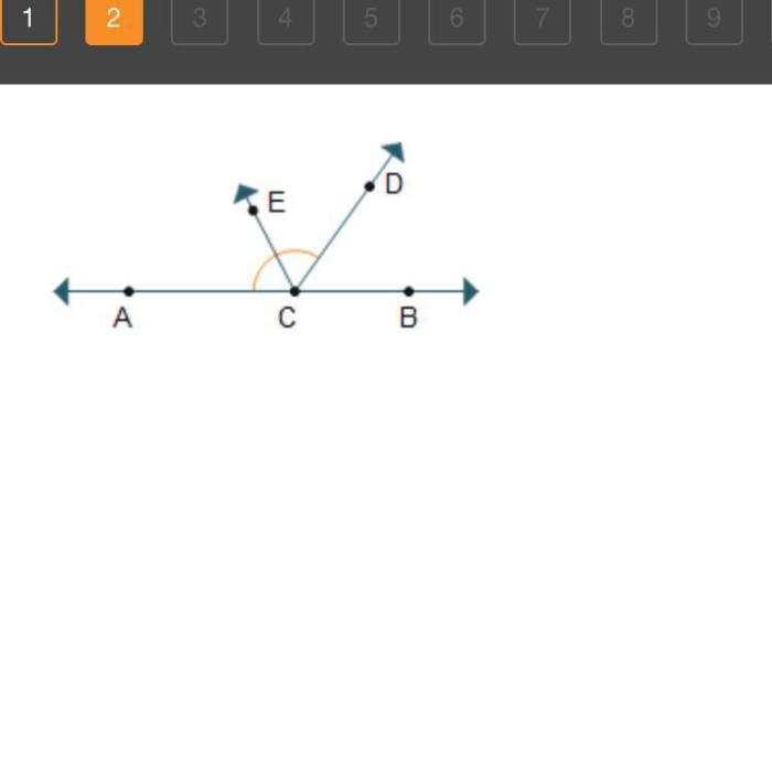 Ray ce is the angle bisector of acd