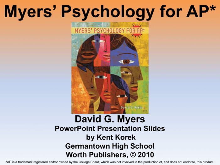 Myers psychology for ap 3rd edition multiple choice answers